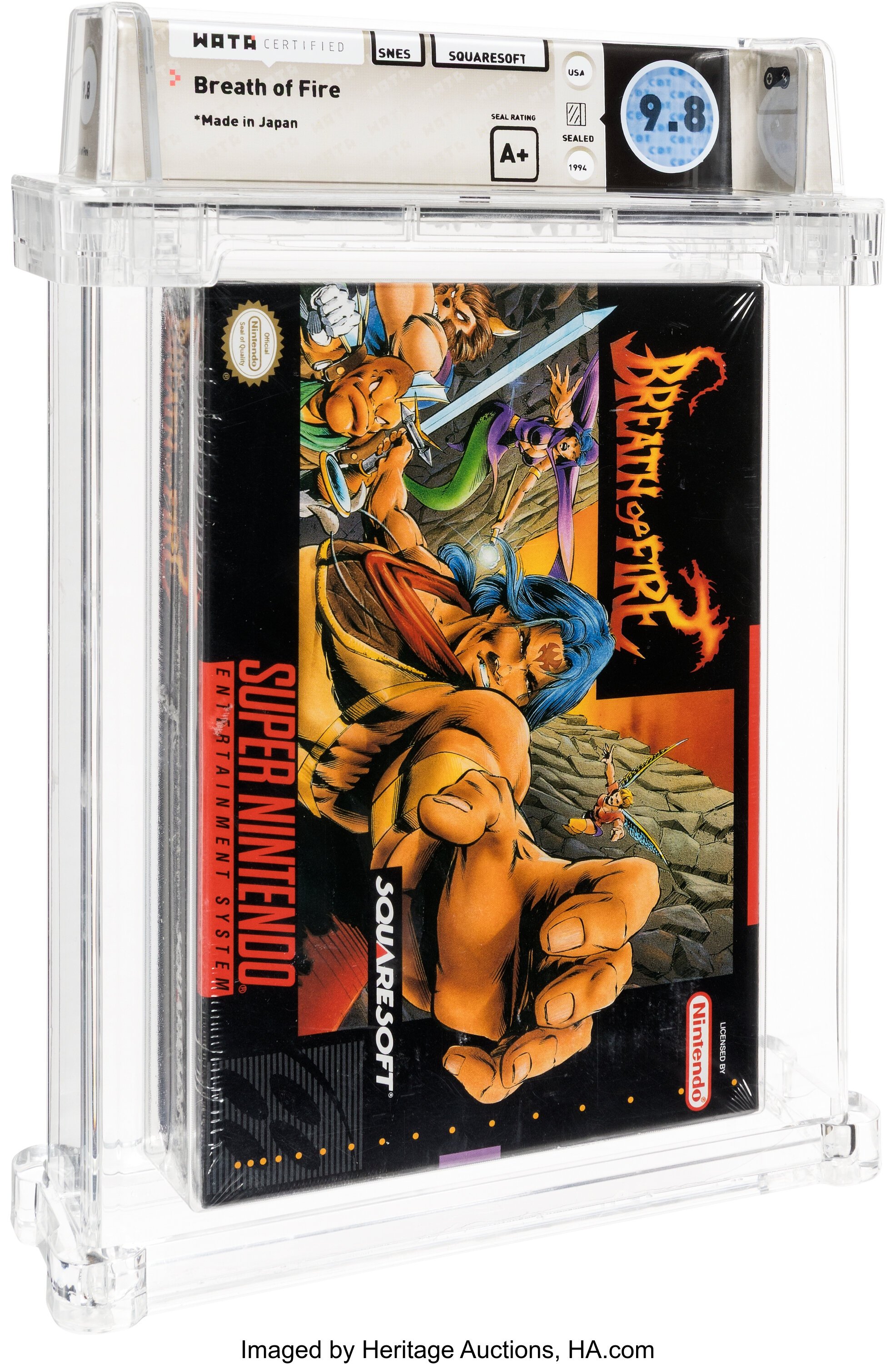 Breath of Fire (SNES): PSA Pop Report & Prices