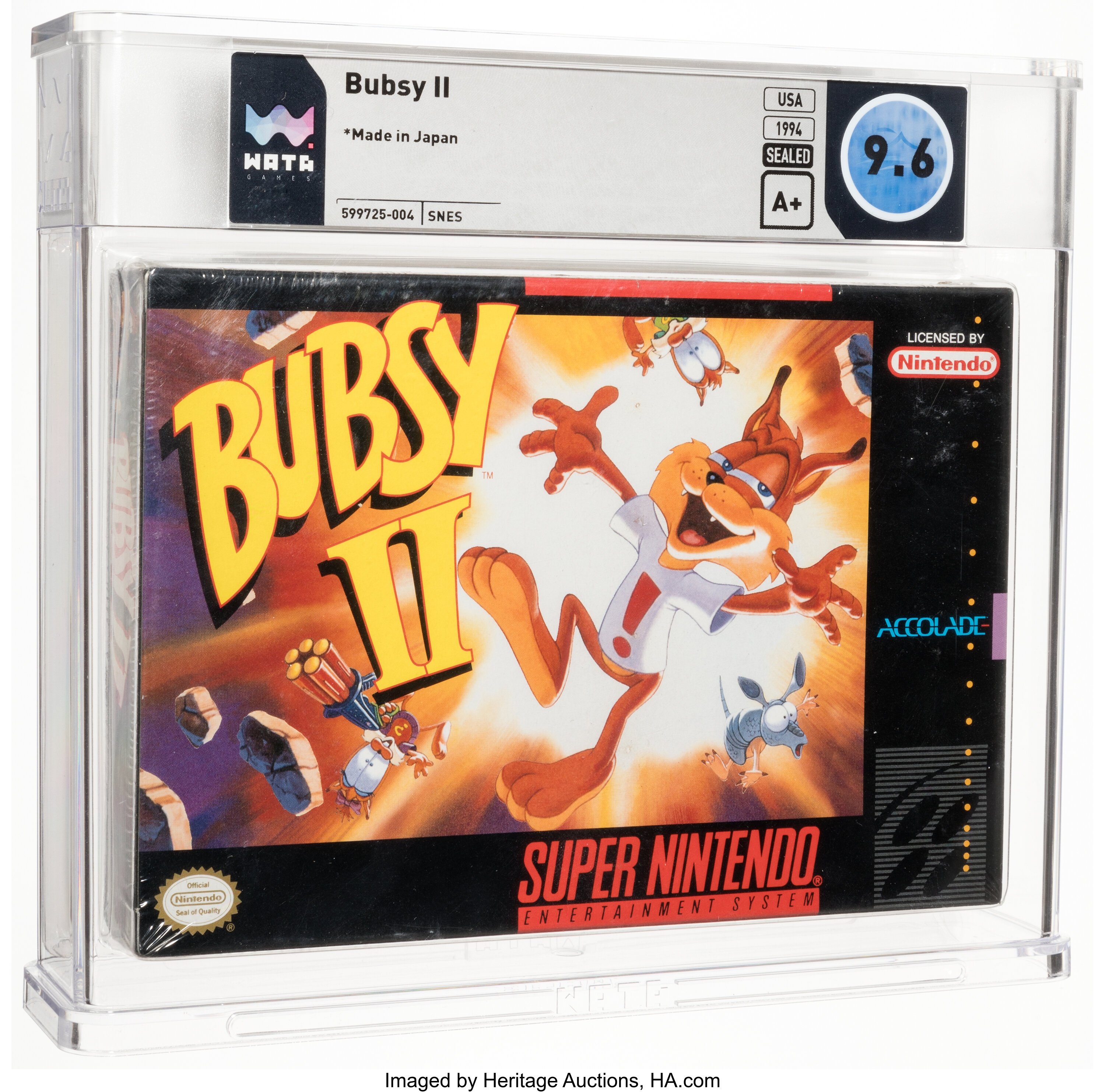Bubsy II (SNES): PSA Pop Report & Prices