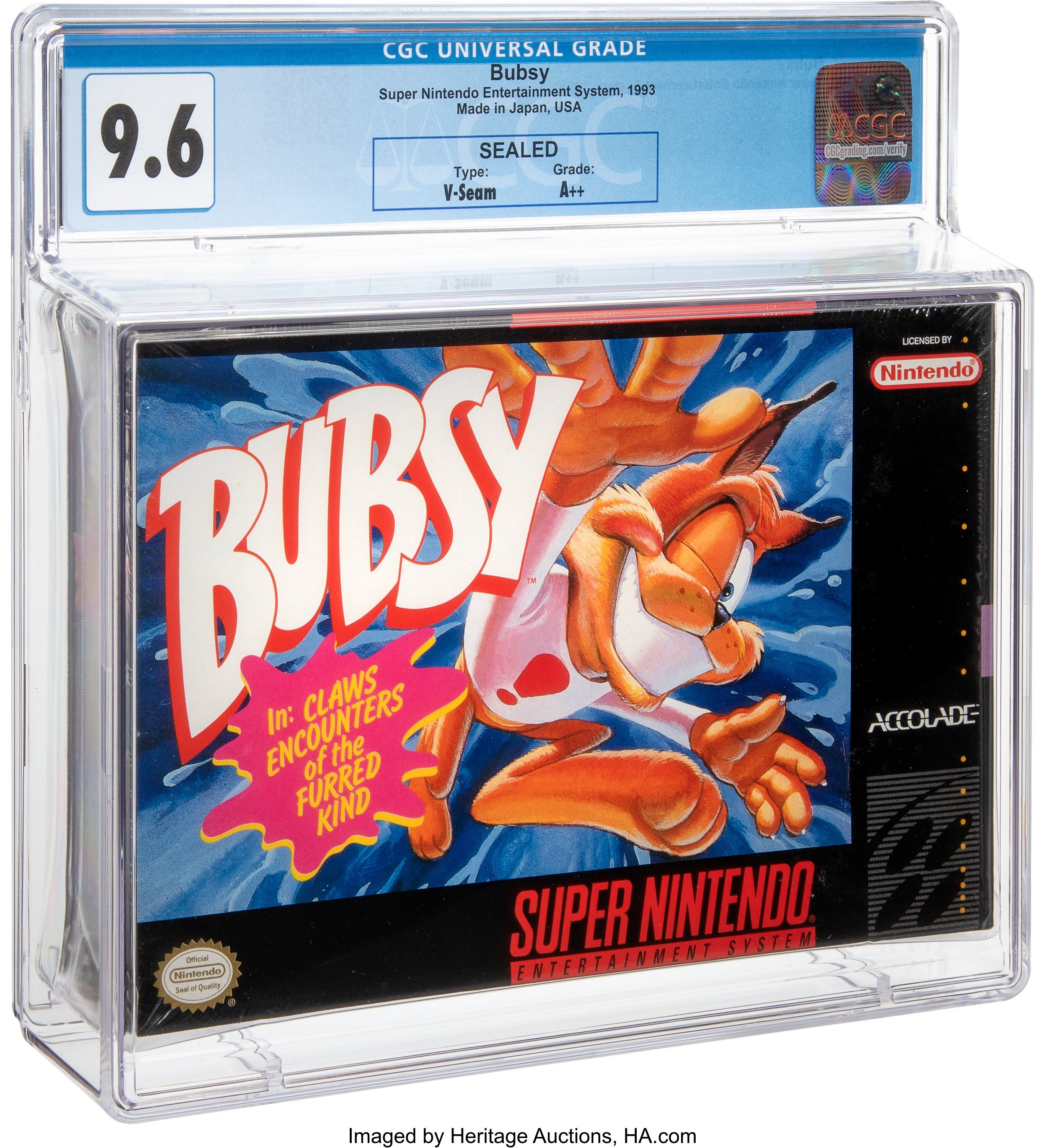 Bubsy in Claws Encounters of the Furred Kind (SNES)