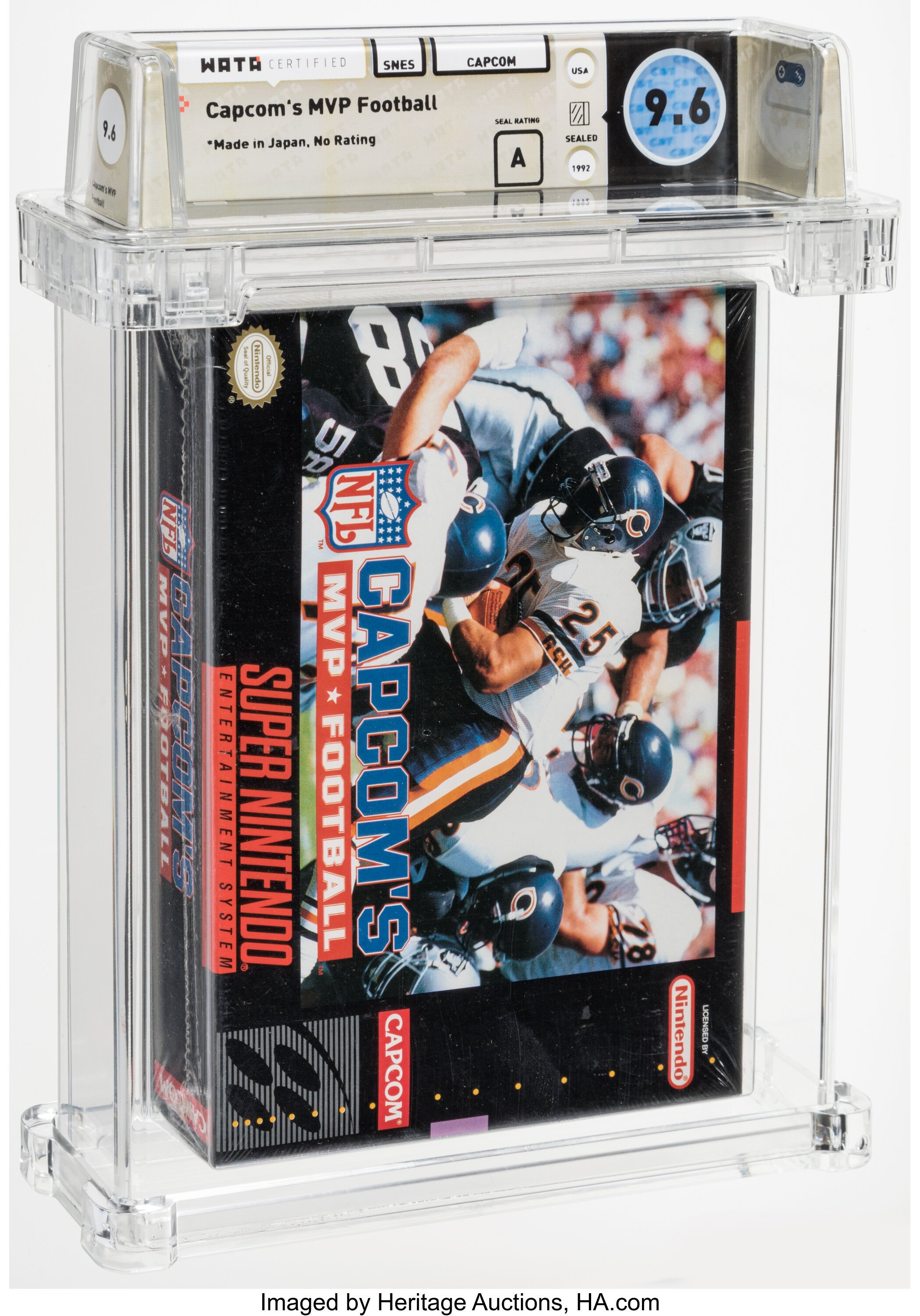 Capcom's MVP Football (SNES): PSA Pop Report & Prices