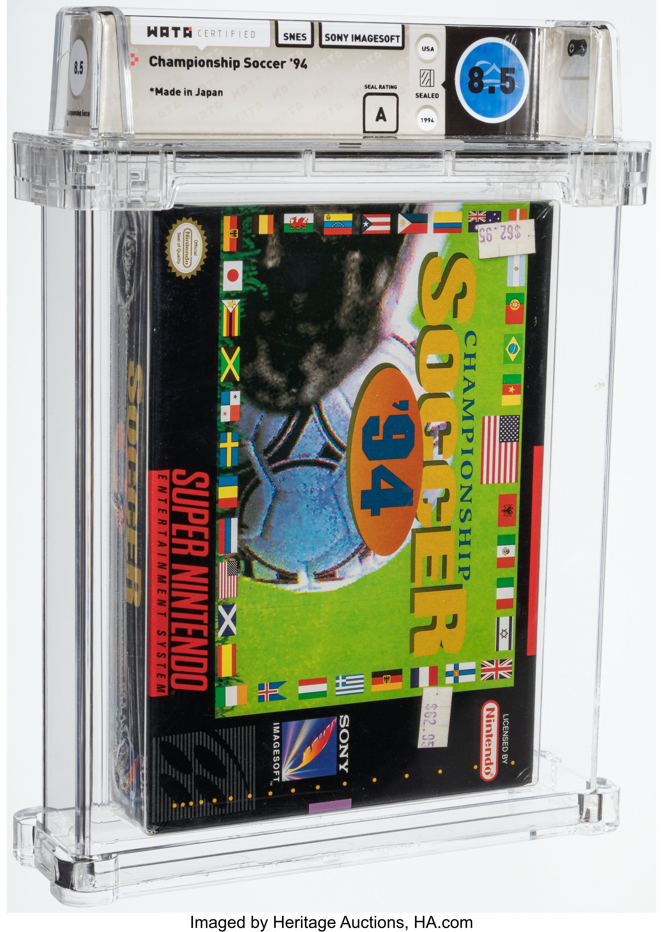 Championship Soccer '94 (SNES): PSA Pop Report & Prices