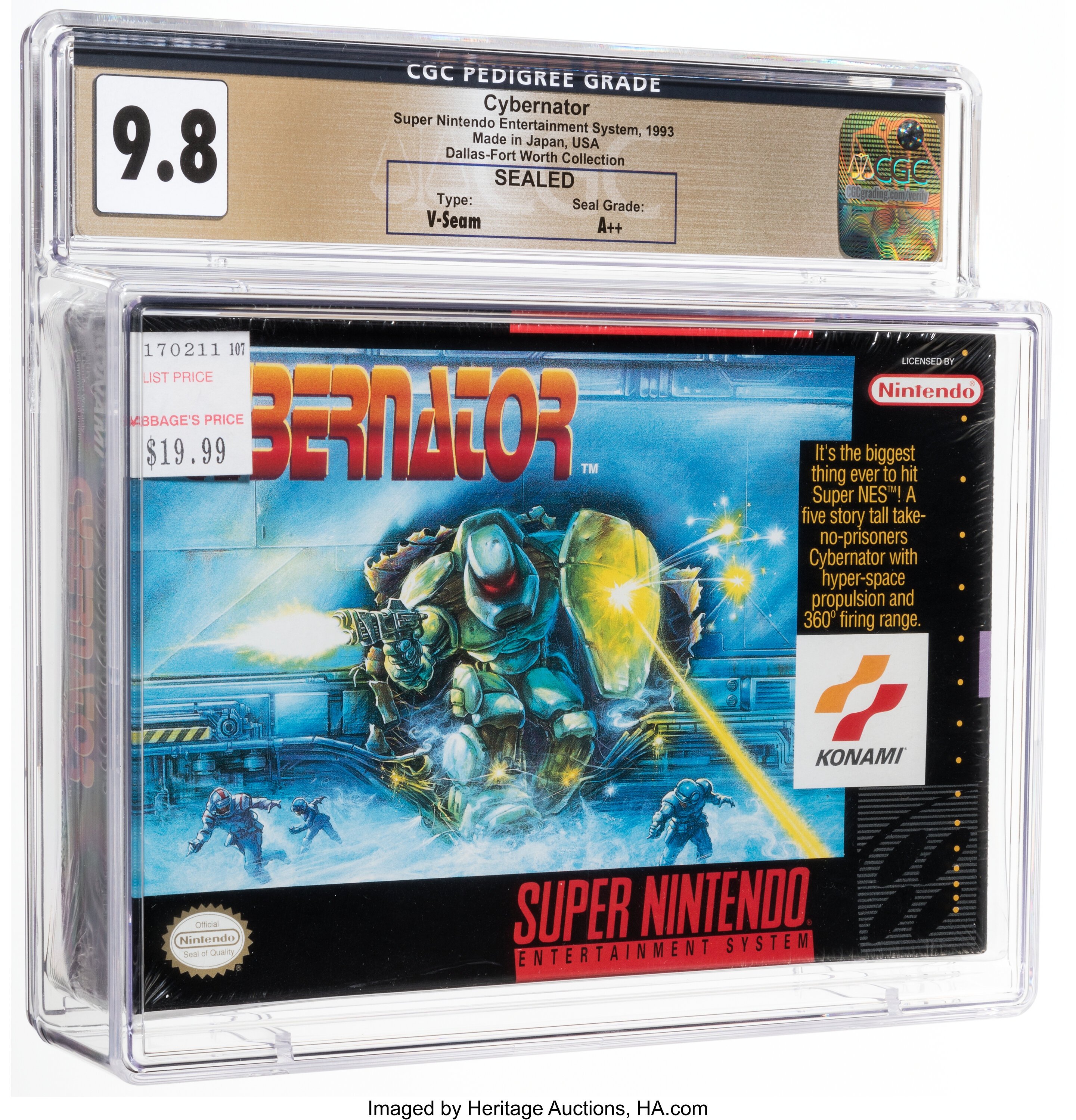 Cybernator (SNES): PSA Pop Report & Prices