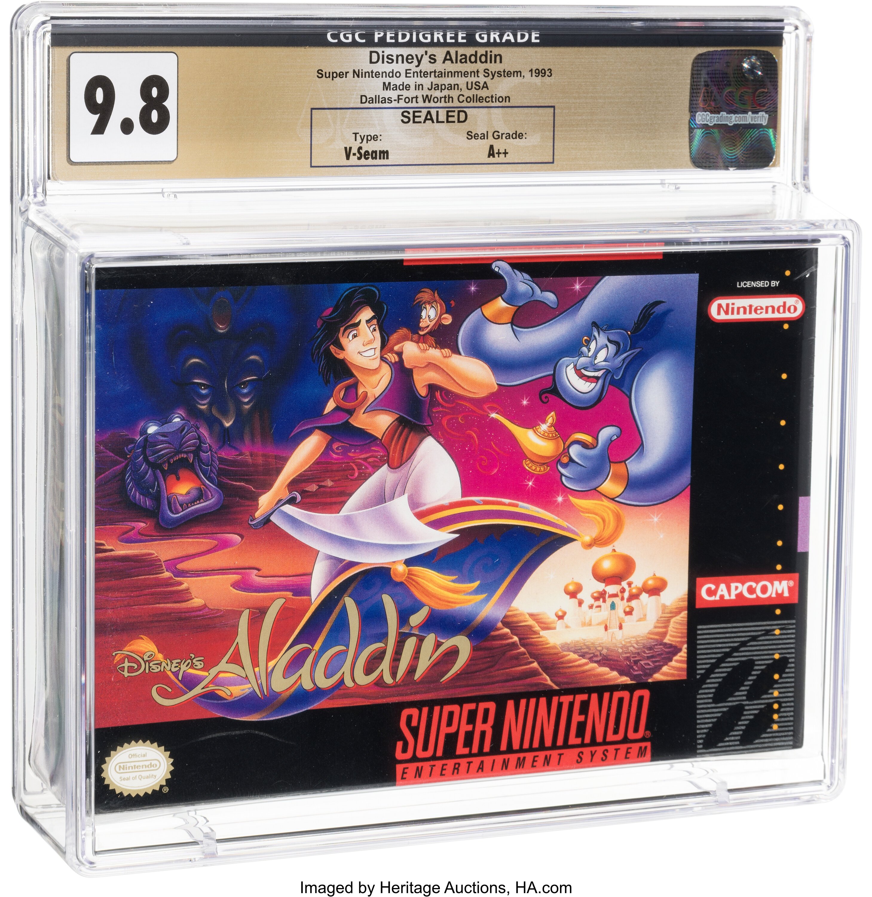 Disney's Aladdin (SNES): PSA Pop Report & Prices