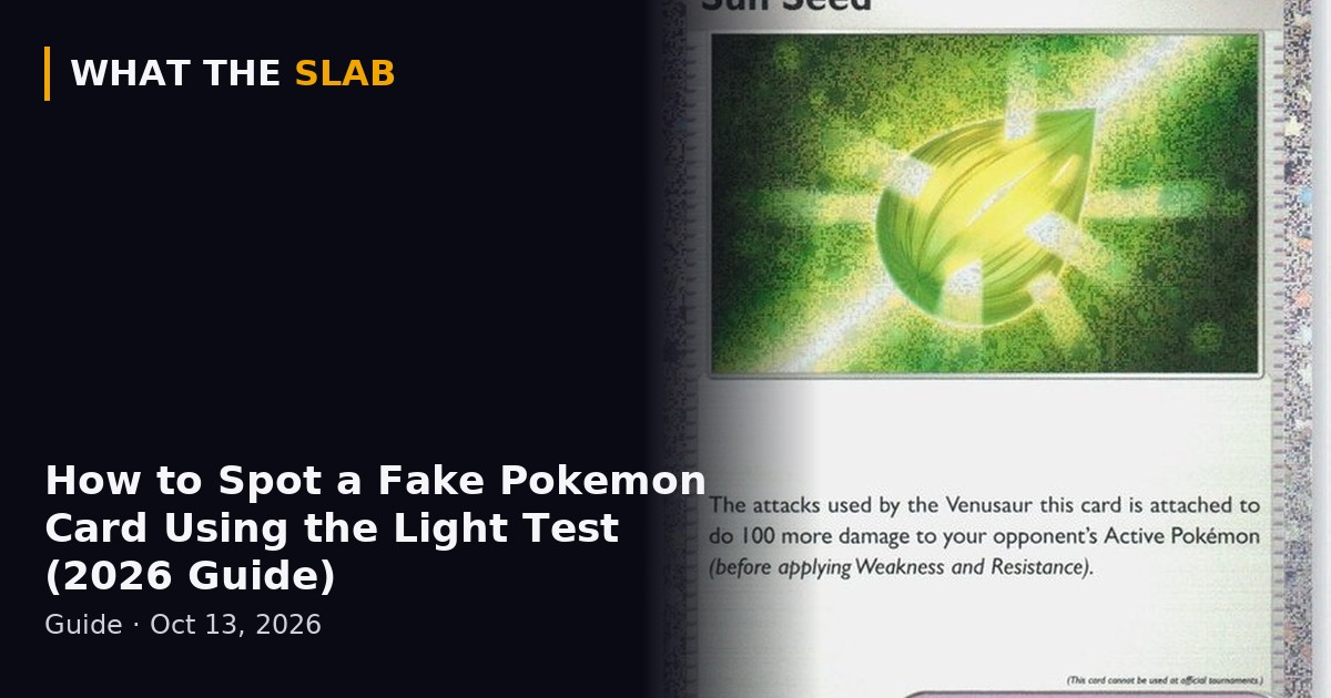 Lightcheck Pokemon How to Spot a Fake Pokemon Card Using the Light Test (2026 Guide ...